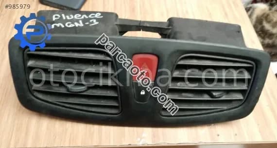 renault megane 3 orta havalandırma difüzör dörtlü düğme