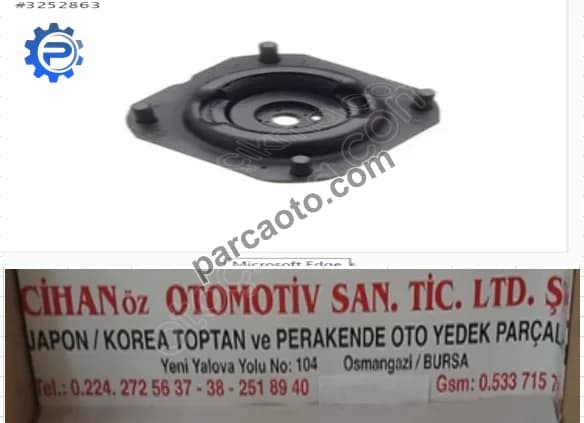 Amortisör kule ön mazda 626 88-91-
