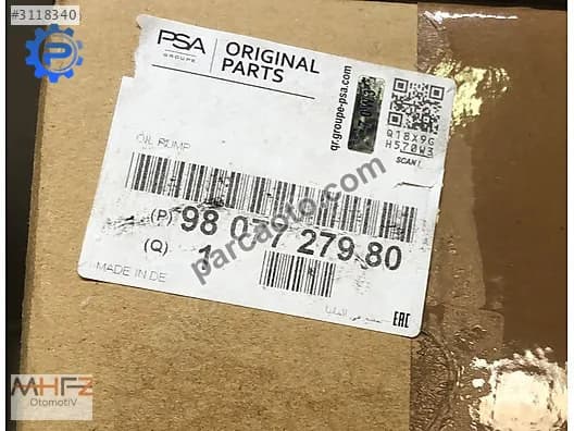PSA 9807727980 3008, 308 II, 308 SW II, 5008 508 Yağ Pompası